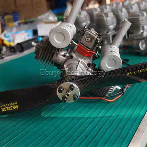 <span class=keywords><strong>EME</strong></span> 70CC 7000RPM Twin Cylinder Two Stroke Side Escape Natural Refrigerado por aire Motor de gasolina de ala fija para RC Airplane Drone EVTOL - Product Image 4