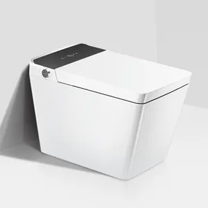 Cuvettes de toilette intelligentes de luxe à chasse d'eau automatique sans rebord Wc Toilette intelligente avec télécommande