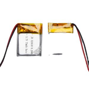 Bajo Precio 75mah batería de polímero de litio <span class=keywords><strong>3</strong></span>,7 v lipo batería 321618 para dispositivo bluetooth - Product Image 2