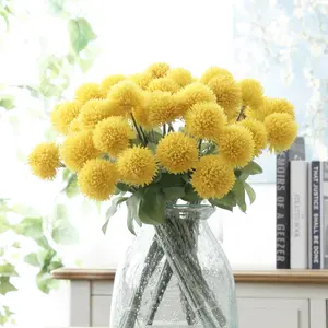 Y-H110 Wholesale Wedding Supplies Fake Onion Flower Soft Rubber Ball Chrysanthemum Artificial Flowers For Wedding Home Decor