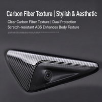 Couvre-caméra latérale en fibre de carbone ABS compatible avec le modèle 3/Y Highland
