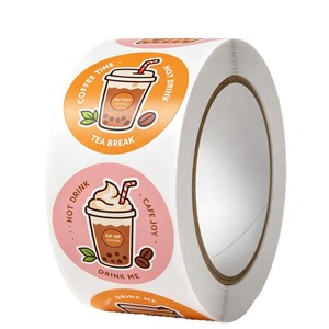 Etiquetas Adhesivas Personalizadas Fangda, Resistentes al Agua y al Aceite, para Tiendas de Té con Leche, Personalización al por Mayor Disponible - Product Image 5