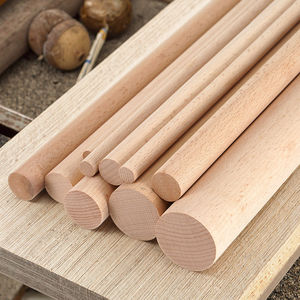 Onafgewerkte Hardhouten Stokken Rond Beukenhouten Deuvelstangen 100Cm Lange Houten Stokken - Product Image 1