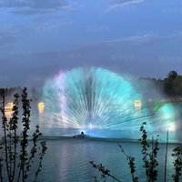 Gran Pantalla de Agua Musical para Exteriores, Proyección de Películas, Láser 3D Digital, Fuente Flotante, Proyección en Lago, Parque, Propiedad