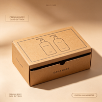 Boîte en papier kraft pour produits de soin corporel, emballage pour flacon de lotion et produits de soin de la peau