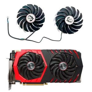 Ventilateur de carte graphique pour <span class=keywords><strong>MSI</strong></span> RX470 480 <span class=keywords><strong>570</strong></span> 580 GTX1080Ti 1080 1070 1060, ventilateur GPU 95MM, 4 broches, PLD10010S12HH - Product Image 1