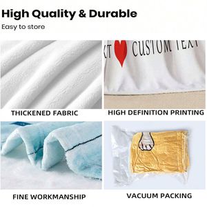 Couverture en flanelle personnalisée avec logo, légère, écologique, impression personnalisée, pour un usage quotidien - Product Image 4