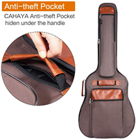 Étui à sangle en cuir pour guitare acoustique, 41 pouces, étanche, pour instruments de musique