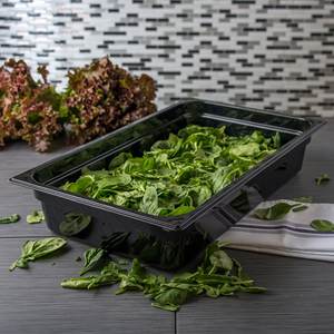 Bandeja GN de Acero Inoxidable Negra de Tamaño Completo de 100 mm (4 Pulgadas) de Profundidad, 13.65 QT (13 L), para Catering en el Hogar, Certificación NSF GN - Product Image 2