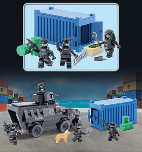 Bloques de Construcción de Escena de Desactivación de Bombas en la Ciudad, Juguete de Ensamblaje de Oficiales SWAT para Rescate de Emergencia - Product Image 3