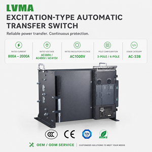 Interruttore di Trasferimento Automatico Trifase LVMA PC a Doppia Alimentazione per Generatore e Rete Elettrica 800A-2000A IP65 - Product Image 3