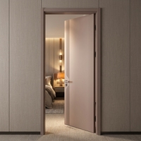 Portes intérieures en bois Yonking pour hôtels et maisons, design moderne et épuré, laquées, pour chambre à coucher