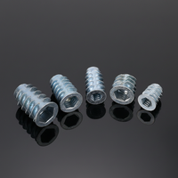 Inserts filetés Zhunte Zt003 en métal zingué, droite, norme ISO JGJ 107-2016, grade 4.8, 38mm, ODM OEM pour applications générales lourdes