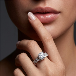 Anillo de Oro Blanco de 18K con Diseño de Espiral y Diamantes en los Hombros, Joyería Fina para Novias, Venta al por Mayor, Diamante Natural Certificado - Product Image 3