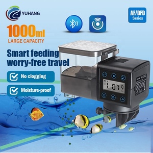 جهاز تغذية أسماك الأحواض الأوتوماتيكي Jecod/JebaoAF/DFD750/1000ML مع توقيت وتحكم عبر البلوتوث، تصميم بلاستيكي مربع حديث وصديق للبيئة - Product Image 2