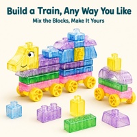 Blocs de construction de train en plastique souple pour tout-petits, 20 pièces, ensemble créatif à empiler avec locomotive et wagons souriants