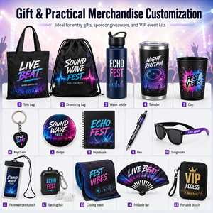 Kit d'encouragement pour festival de musique : Serviette personnalisée, bracelet lumineux, éventail en mousse, autocollants de <span class=keywords><strong>tatouage</strong></span> temporaire en gros - Product Image 3
