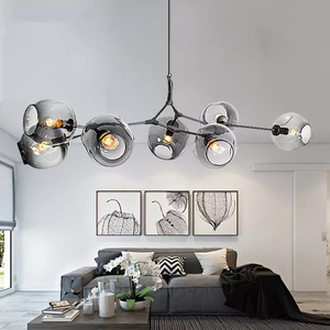 Modern Brass Finish DoubleLayer Glass Ball Pendant Light For Bedroom And Dining Room Retro E27 Loft Bar Globe Ceiling Hanging Lamp Indoor Lighting Fixture (Clear 20cm