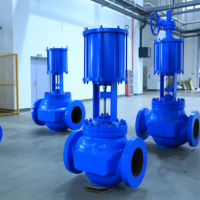 Vanne de régulation de pression pneumatique industrielle Ackam DN250 avec une durée de vie longue durée et une conception durable pour les environnements difficiles et les milieux vapeur