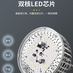 LED Bulb 36W 50W 80W 100W 150W 200W E27 Base High Power Indoor Lighting White <b>Light</b> for Hallway Corridor - Product Image 3