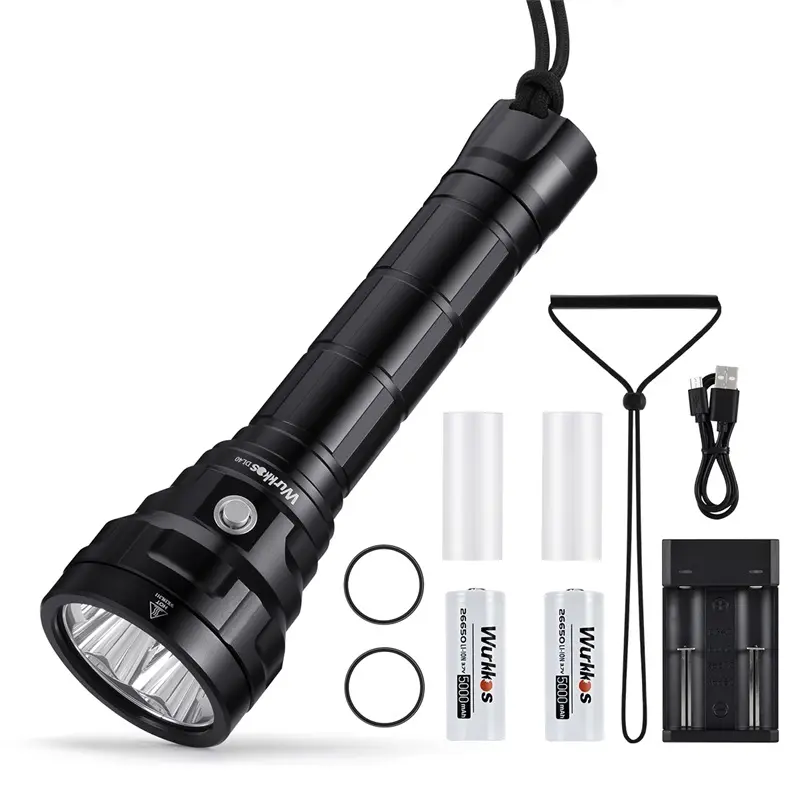 Wurkkos DL40 NEW Professional Diving Flashlight Lumens LED light Waterproof Underwater Tactical Torch Hunting lamp