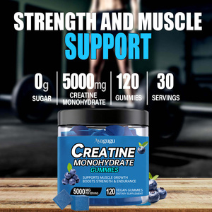 Gummies de créatine monohydrate OEM 5g par portion, force musculaire, performance athlétique, sans OGM, végétalien, sans sucre, complément alimentaire - Product Image 6