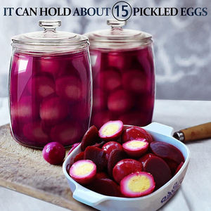Bocaux en verre à biscuits à large ouverture de 1/2 gallons Bocaux d'apothicaire pour bocaux en verre à bonbons pour le rangement de la cuisine et l'organisation du linge - Product Image 4