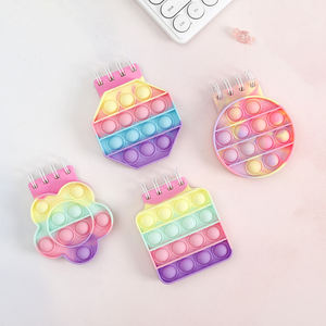 2024 silicona Popper Bubble Fidget colorido espiral Popit Bloc de notas para niños para regalo para aliviar el estrés - Product Image 1