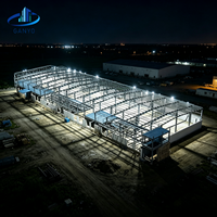 Structure en acier préfabriquée pour entrepôt, charpente portique, bâtiment industriel en acier Q235, vente en gros sur mesure