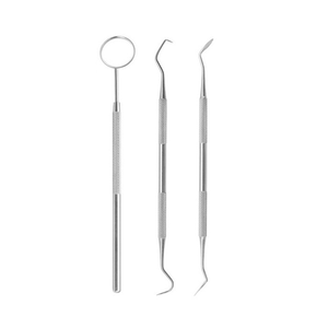 3-Mảnh Thép Không Gỉ Probe Scaler Lưỡi Cạo Miệng Gương Kẹp Nha Khoa Vệ Sinh Răng Miệng Nha Sĩ Công Cụ Thiết Lập Cụ - Product Image 2