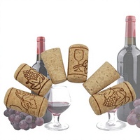 Tapón de Corcho de Madera Profesional para Botellas de Vino, Tapón de Alta Densidad para Botellas de Champán, Tapón de Madera Natural para Botellas de Cerveza