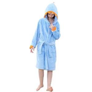 Peignoir à capuche en flanelle polaire licorne de luxe pour filles et tout-petits - Vêtement chaud, doux et confortable - Product Image 6