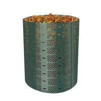 Bac à compost extérieur en HDPE de 220 gallons pour jardin, cour, aménagement paysager, composteur cylindrique DIY