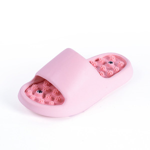 Sandalias de Masaje Rosas con Punta Abierta, Parte Superior de Plástico, Entresuela de EVA, para Mujer, Todas las Temporadas, Uso en Interiores - Product Image 1