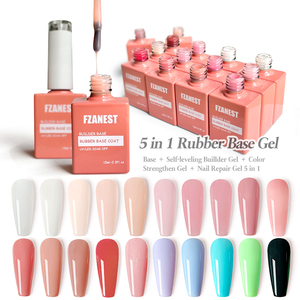 FZANEST <span class=keywords><strong>Gel</strong></span> de Base Couleur pour Ongles, <span class=keywords><strong>Gel</strong></span> Constructeur Sans HEMA, Base Caoutchouc, Fournitures pour Ongles, Prix de Gros Abordable, <span class=keywords><strong>Kit</strong></span> de <span class=keywords><strong>Gel</strong></span> d'Extension d'Ongles - Product Image 2