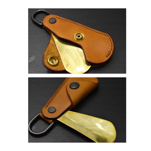 Chausse-pied personnalisé en acier inoxydable et cuir pour l'été - Mini chausse-pied portable - Chausse-pied pour personne paresseuse - Product Image 4