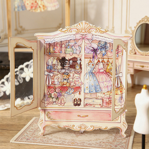 Autocollants Diorama en PET Imperméables, Décorations Thème Vitrine Vintage pour Journalisation, Création de Scènes, Scrapbooking et Projets DIY - Product Image 1