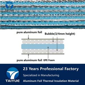 Rollo <span class=keywords><strong>de</strong></span> aislamiento térmico <span class=keywords><strong>de</strong></span> espuma <span class=keywords><strong>de</strong></span> burbujas <span class=keywords><strong>de</strong></span> papel <span class=keywords><strong>de</strong></span> aluminio personalizado, manta térmica, barrera radiante <span class=keywords><strong>para</strong></span> <span class=keywords><strong>techo</strong></span>, pared, suelo construido - Product Image 2