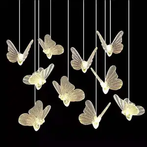 led light Butterfly shape Hanging Patio copper wire LED bulb for wedding christmas outdoor decoration
