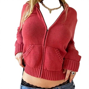 Sudadera con capucha y cordón 2026, top corto con puños acanalados, jersey con estampado de corazón, sudadera corta para adolescentes, totalmente personalizable - Product Image 1