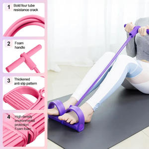 घर के जिम प्रशिक्षण थोक पैक के लिए टेपे सामग्री उच्च लोचदार 4-ट्यूब कसरत सेट - Product Image 6