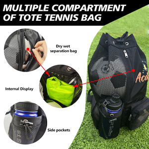 Borsa con coulisse personalizzata Sport Unisex Swim Beach Gym Kit borsa per allenamento Outdoor zaino in Nylon con fodera impermeabile da palestra borse con coulisse - Product Image 3