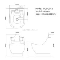Chaise de pédicure Wudhu avec lavabo en céramique pour ablutions musulmanes en mosquée