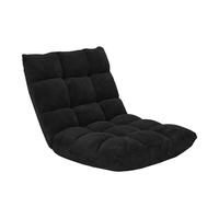Chaise de sol pliable au design moderne réglable à 14 positions Support dorsal rembourré Lit-couchette Canapé inclinable pour adultes Salon