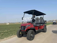 Voiturette de golf électrique 6 places à prix compétitif, prix de gros pour voiturette de golf à batterie lithium, buggy de golf, chariots et tricycles