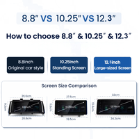 Système Linux Écran tactile 8,8 pouces Affichage stéréo pour BMW X3 X4 F25 F26 CIC NBT CarPlay sans fil Android Auto Lecteurs de voiture BT