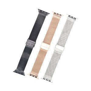 Correa Milanese Loop para <span class=keywords><strong>apple</strong></span> <span class=keywords><strong>Watch</strong></span>, <span class=keywords><strong>pulsera</strong></span> <span class=keywords><strong>de</strong></span> malla <span class=keywords><strong>de</strong></span> acero inoxidable grueso, moda 0,6 - Product Image 2