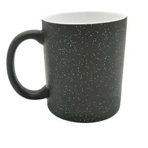 Caneca de café mágica matte com 11oz, caneca de café que muda de cor, mais barata