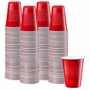 Red Drinking Cups Wholesale <strong>Price</strong> Clear Water Cups Disposable Party Plastic Cups