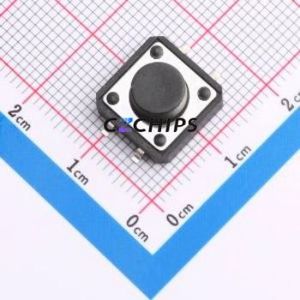 TS-1094S-A6B2-D2 Tactile Switch SMD-4P,12x12mm Switch Single Pole Single Throw Round Button 1.8N Vertical Mount - Product Image 1